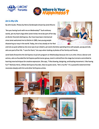 L'Arche's "Where is your happiness?" campaign