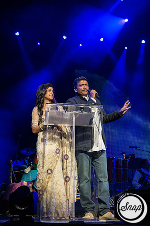 Hosts engage the audience