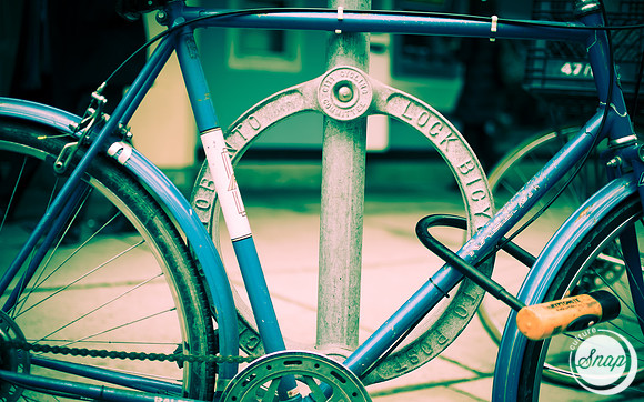 Lock Bicycle to Post