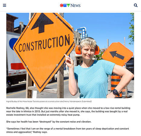 Ingrid Buday of No More Noise Toronto on CTV News