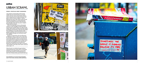Urban Scrawl Exhibit in Spacing Magazine